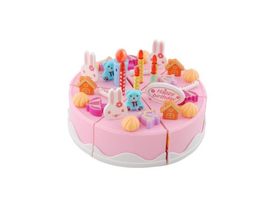 Σετ Παιχνίδι Τούρτα Γενεθλίων 75 τεμαχίων με φωτισμό και ήχο, Cutting birthday cake set