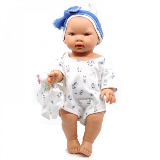 D’Nenes Κούκλα Μωρό Βινυλίου ‘Αγόρι με αρκουδάκι’ 34 εκ.